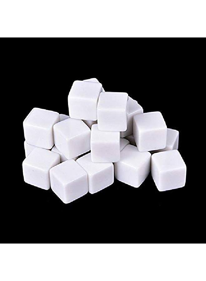 Nakimo 16Mm Blank White Dice Pack Of 50 - Image 5