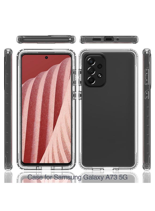 erorex Case For Samsung Galaxy A73 5G Transparency Two-color Gradient PC + TPU Phone Case - Image 2