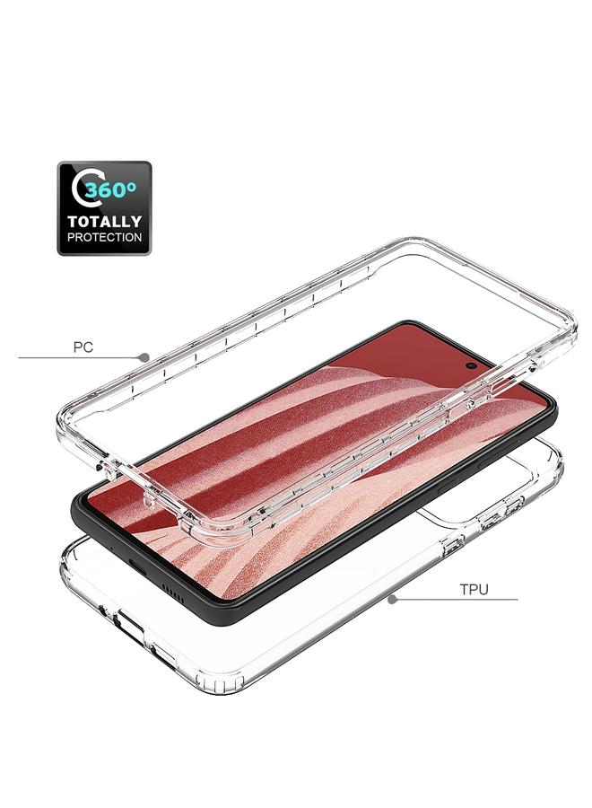 erorex Case For Samsung Galaxy A73 5G Transparency Two-color Gradient PC + TPU Phone Case - Image 5