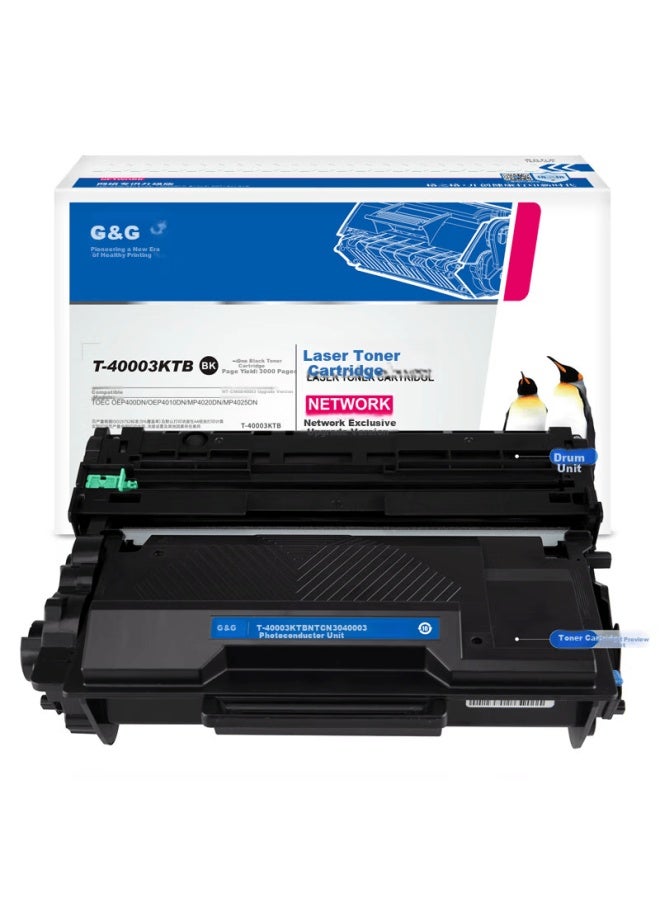 Gezhige Compatible Xinchuang Toner Cartridge For Guangdian Tong Oep400dn Oep4010dn Mp4020dn Mp4030dn Printer T-40003ktb Approx. 3000 Pages - Image 3