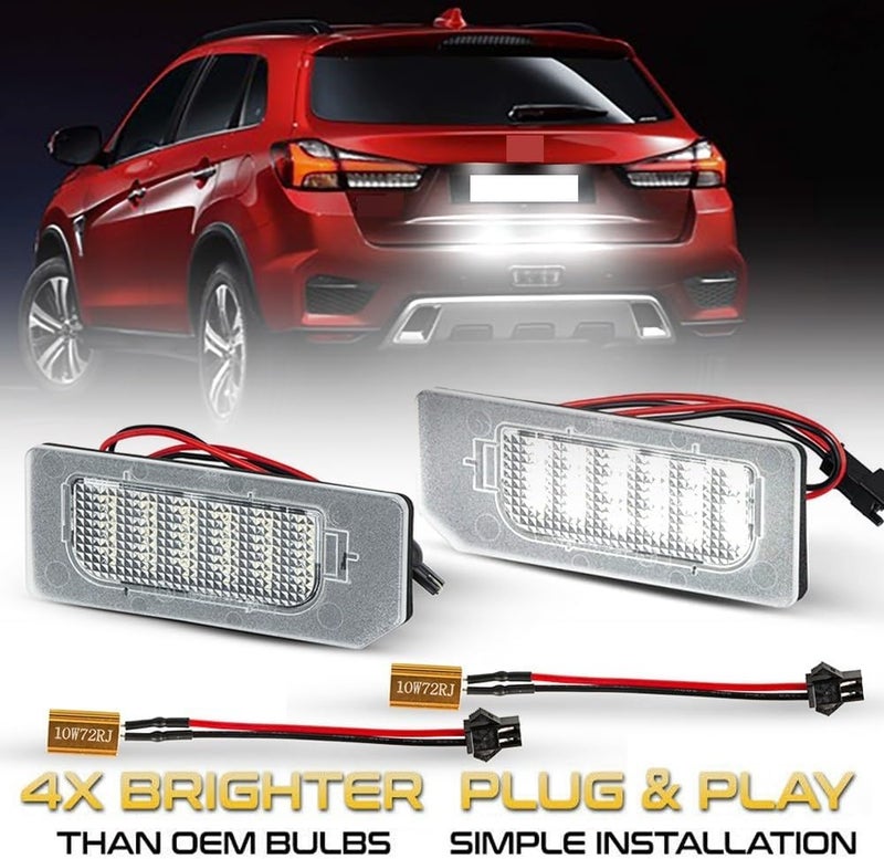 QASULER LED License Plate Lights for Mitsubishi - Image 2