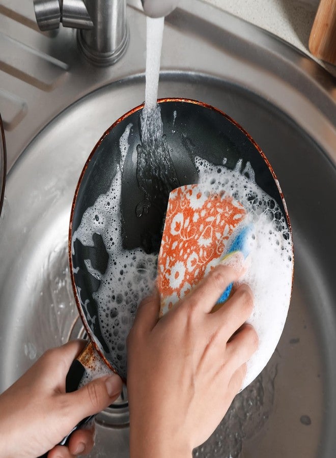 SCRUBIT Non-Scratch Cellulose Scrub Sponge - Soft and Easy Grip - Kitchen Sponges for Cleaning - 16-Pack Dual Sided Scrubby Sponges for Pots, Pans, Kitchen, and More - Image 5