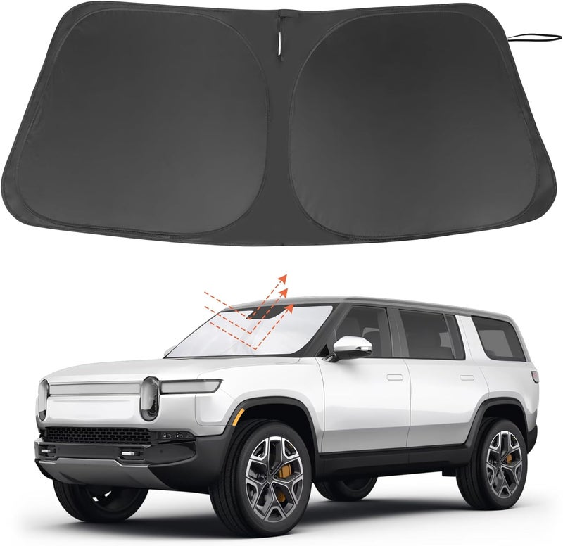 LHFLIVE Windshield Sun Shade Custom Fit for 2015-2023 2024 2025 2026 Chevrolet/Chevy Colorado/GMC Canyon Pickup Truck Prime Accessories Foldable Sunshade Protect Car from Heat Damage Keep Car Cooler - Image 1