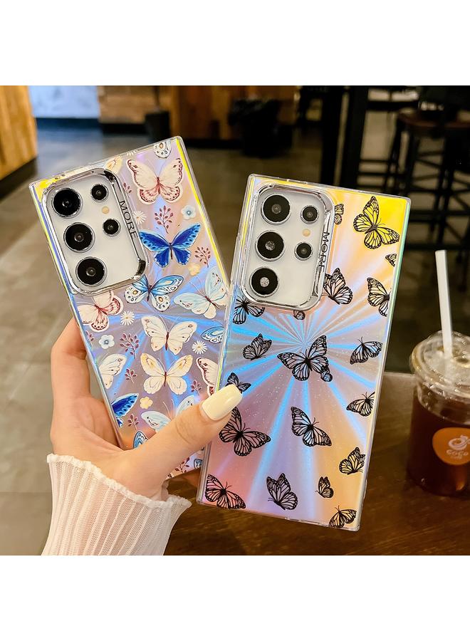 S-TOP Case For Samsung Galaxy S24+ 5G Electroplating Laser Butterfly Phone Case - Image 3