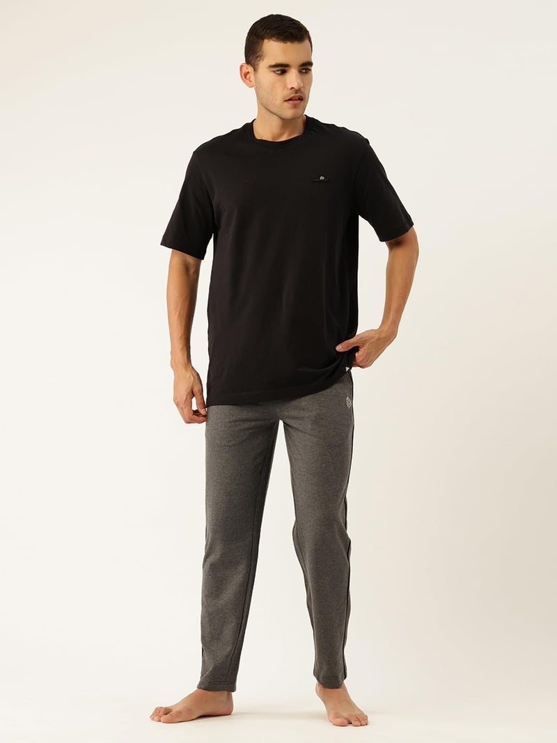 John Players Men's Regular Fit Cotton Lounge Pyjama Bottoms with Drawstring & Side Pockets (JLB003M05_Grey_M) - Image 5