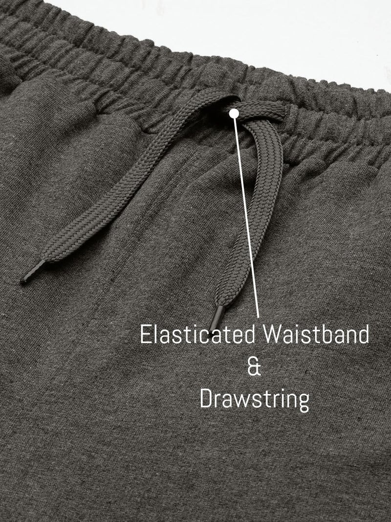 John Players Men's Regular Fit Cotton Lounge Pyjama Bottoms with Drawstring & Side Pockets (JLB003M05_Grey_M) - Image 3