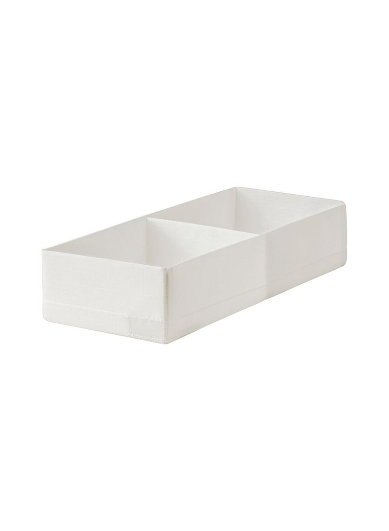 Pan Home Ease 2-compartment Foldable Storage Box 20x51x10cm - White - Image 1