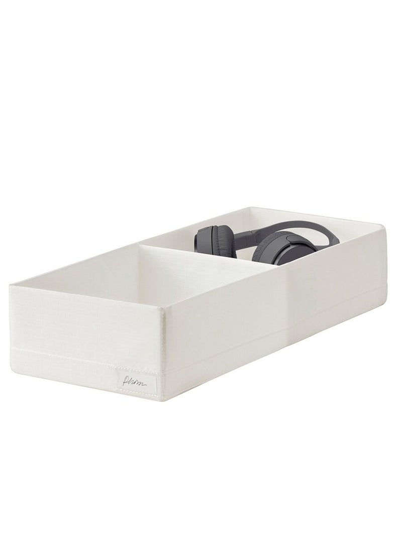 Pan Home Ease 2-compartment Foldable Storage Box 20x51x10cm - White - Image 4