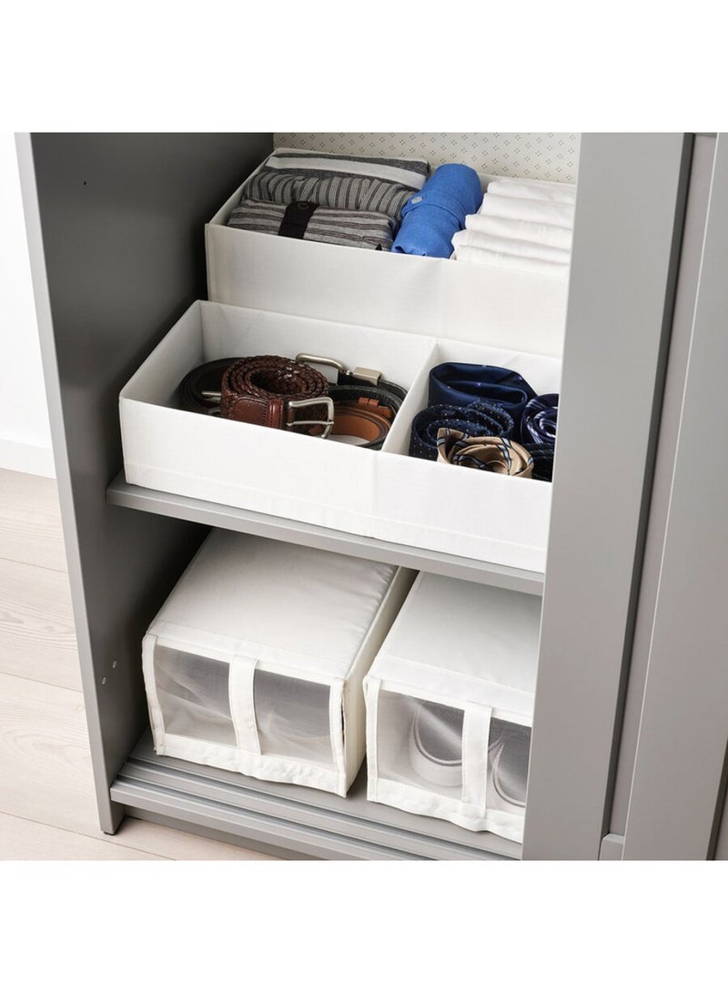 Pan Home Ease 2-compartment Foldable Storage Box 20x51x10cm - White - Image 3