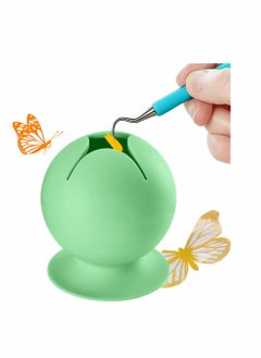 KASTWAVE Large Capacity Debris Collector with Stronger Suction Cup Soft Silicone HTV Waste Collector for Vinyl Disposing  - Image 1