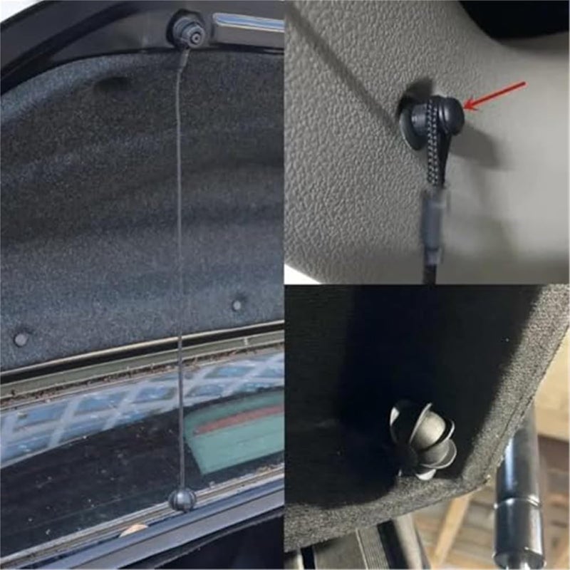 Yurefax Universal Rear Parcel Shelf String Cord - Image 2