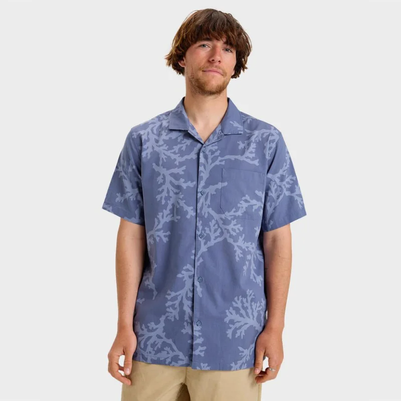 كويك سيلفر Beach Club Short Sleeve Shirt - Men