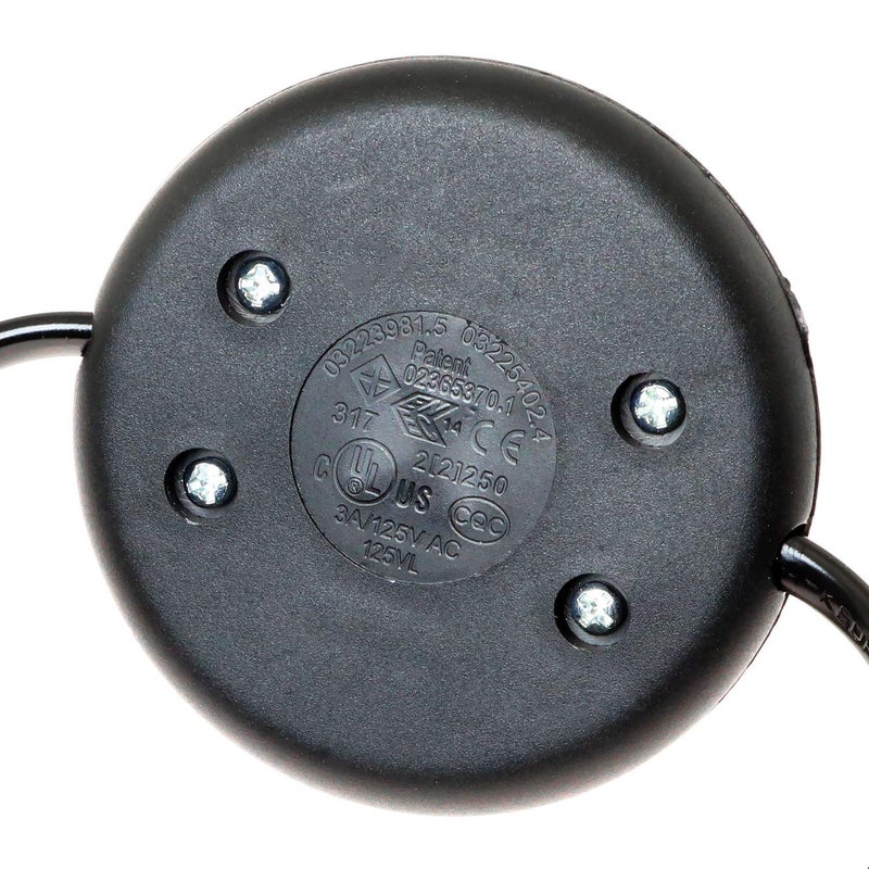 Eoutstanding Black Foot Pedal Push Switch Round Button Inline Lamp Light On-Off Control Footswitch with 1.8m Cable and Wire Plug - Image 3