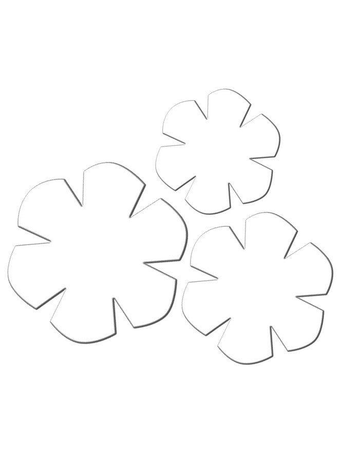 TXIN Set Of 3 Bowl Cozy Template, Flower Bowl Pattern Template, Clear Acrylic Bowl Wrap Pre Cut On Fold Stencil, Diy Microwave Bowl Holder Patchwork Ruler For Sewing Diy Kitchen Crafts (8/10/12 Inch) - Image 1