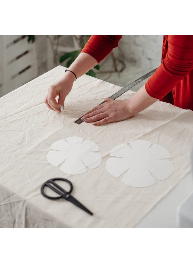 TXIN Set Of 3 Bowl Cozy Template, Flower Bowl Pattern Template, Clear Acrylic Bowl Wrap Pre Cut On Fold Stencil, Diy Microwave Bowl Holder Patchwork Ruler For Sewing Diy Kitchen Crafts (8/10/12 Inch) - Image 3