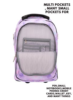 Wires 5 Piece Kids School Trolley Bag laptop compartment 2 Wheels With Lunch bag & Pencil Case  - Image 3