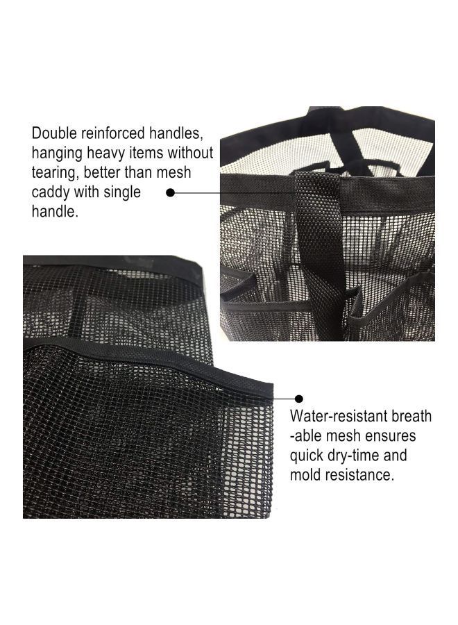 Mesh Shower Caddy Black 9.8x7.9inch - Image 5