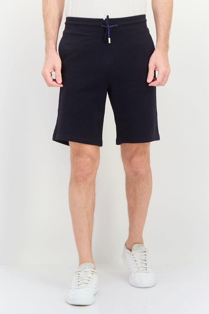 GAS شورت أساسي بشعار العلامة التجارية للرجال، أسود - Image 1