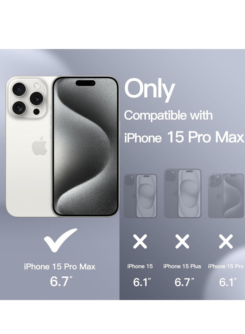 Silicone Case Compatible with iPhone 15 pro max  6.7 Premium Silicone Full Body Protection white - Image 4