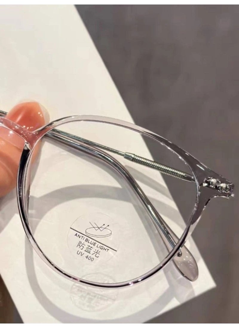 Tekno Trust - Blue Light Protective Glasses Unisex Screen Glasses Varies Optical Compatible Lens Vintage Smoked Frame Oval - Image 1