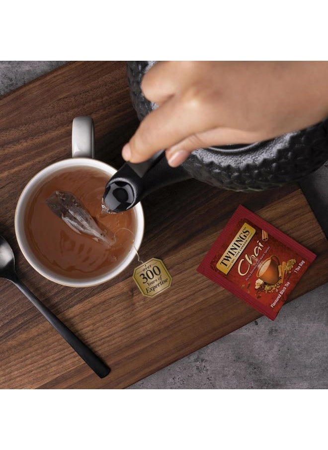 Twinings Chai Black Tea Individually Wrapped Bags, 20 Count (Pack of 6), Sweet, Savoury Spices, Caffeinated, Enjoy Hot or Iced | Packaging May Vary  - Image 4