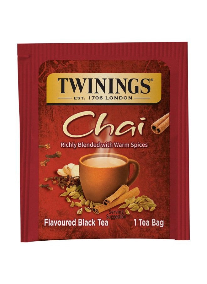 Twinings Chai Black Tea Individually Wrapped Bags, 20 Count (Pack of 6), Sweet, Savoury Spices, Caffeinated, Enjoy Hot or Iced | Packaging May Vary  - Image 3