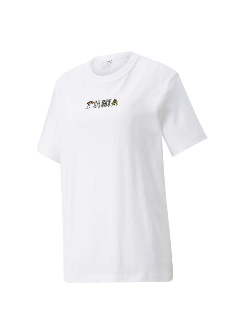 PUMA - DOWNTOWN Womens Relaxed Graphic T-Shirt - Image 1