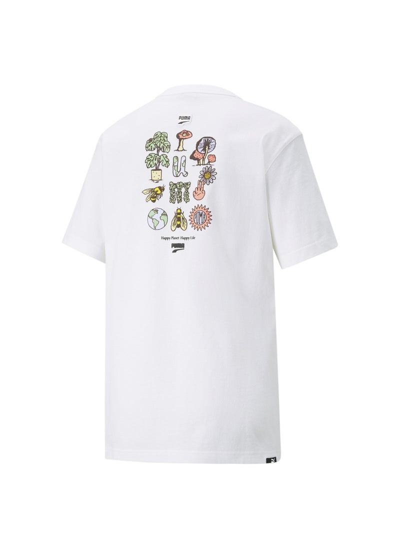 PUMA - DOWNTOWN Womens Relaxed Graphic T-Shirt - Image 1