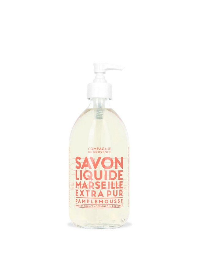 La Compagnie de Provence Compagnie De Provence Savon De Marseille Extra Pure Liquid Soap Pink Grapefruit 16.7 Fl Oz Glass Pump Bottle - Image 2
