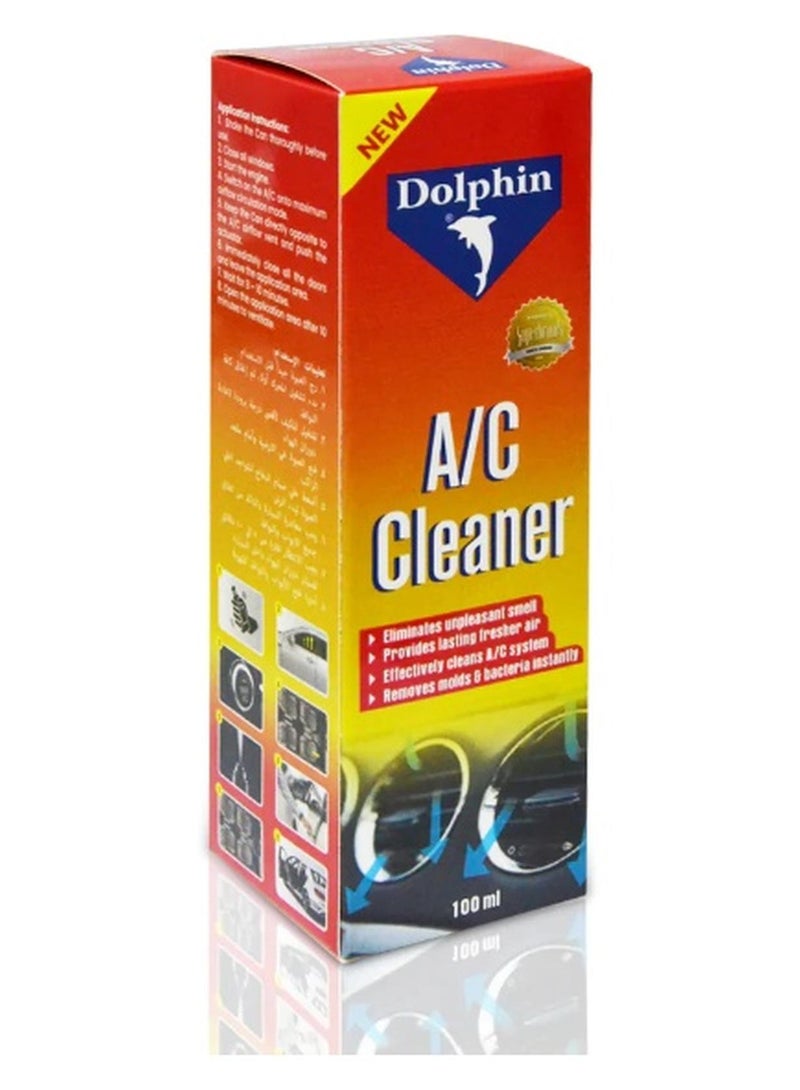 Dolphin Dolphin A/C Cleaner Spray 100ml– Powerful Odor Eliminator & Disinfectant for Air Conditioner System - Image 1