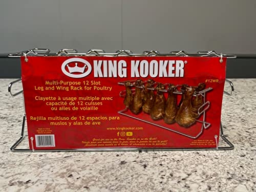 King Kooker #12WR 12-Slot Leg and Wing Grill Rack for Poultry - Image 5