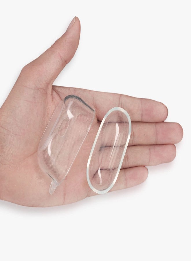 kwmobile Earphones Case Compatible with Sony LinkBuds S - Crystal TPU Two-Part Earbuds Case - Transparent - Image 2