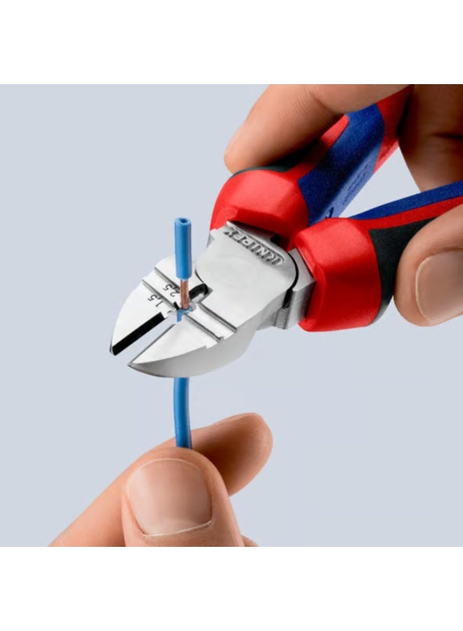 KNIPEX 14 25 160 Diagonal Insulation Stripper with Long Cutter | High-Leverage Combination Stripping Pliers | Chrome-Plated | 160mm - Image 2