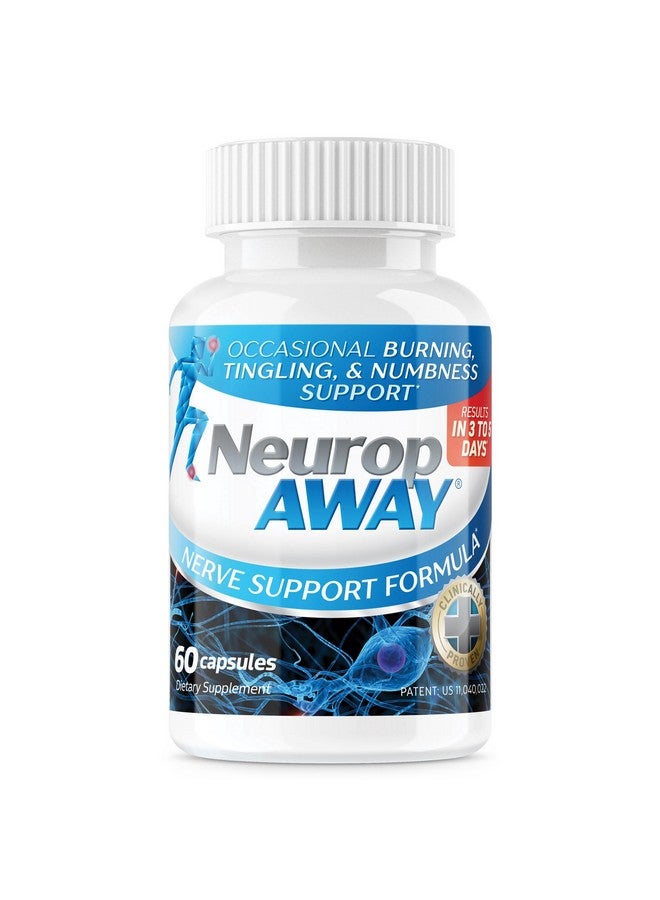 NeuropAWAY Nerve Support Supplement, R-Alpha Lipoic Acid to Help Provide Nerve Relief and Health in as Little as 5 Days, Acetyl-L-Carnitine, Taruine, Vitamin B12, L-Citrulline 60 Capsules - Image 1