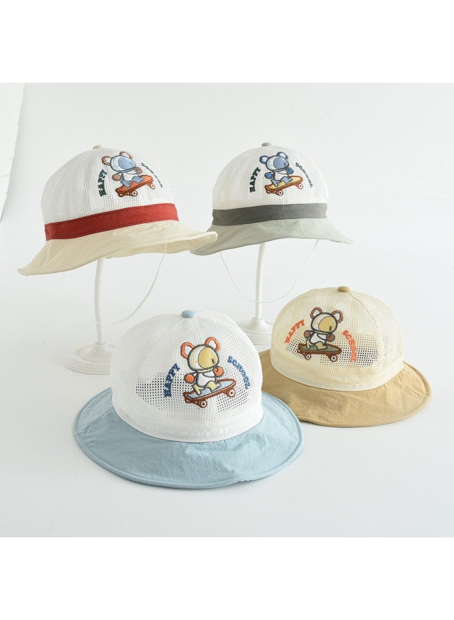 Bumblebee قبعات أطفال، قبعات شمسية للأطفال غير محددة الجنس، قبعات صيد مقاومة للرياح لحماية الشمس في الهواء الطلق، قبعات دلو متعددة الاستخدامات للطلاب - Image 4