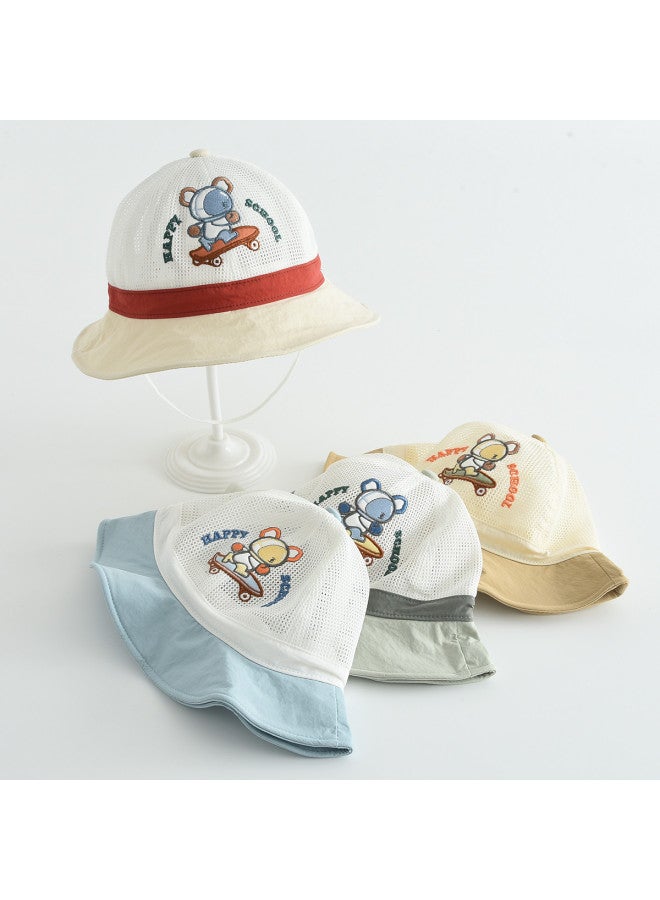 Bumblebee قبعات أطفال، قبعات شمسية للأطفال غير محددة الجنس، قبعات صيد مقاومة للرياح لحماية الشمس في الهواء الطلق، قبعات دلو متعددة الاستخدامات للطلاب - Image 5