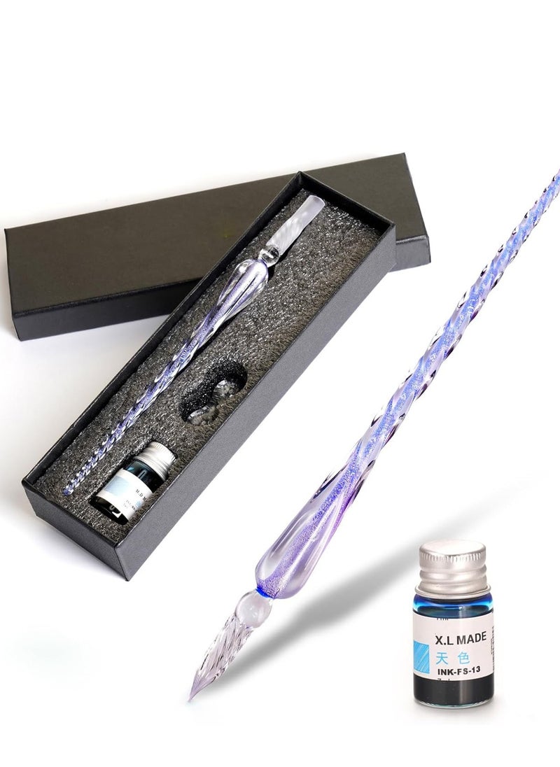 Vitacelli Handmade Glass Dip Pen Crystal Glass Pen for Writing, Drawing, Signatures, Calligraphy, Decoration With Ink Assorted  - Image 4