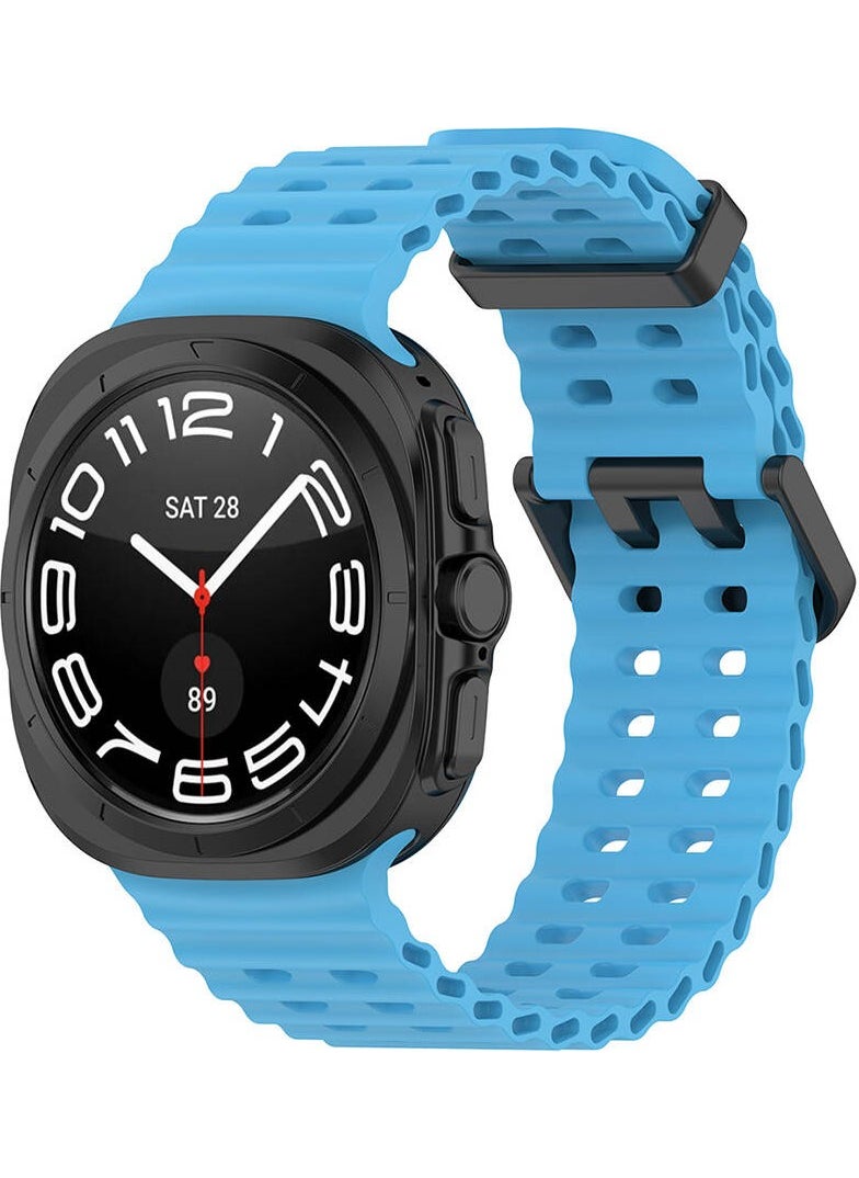 Coolacs - Slotted Design Silicone Band Compatible with Samsung Galaxy Watch Ultra 47MM - Image 1