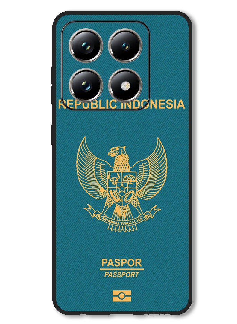 Theodor Case Compatible with Xiaomi 14T Pro Protection Shockproof Bumper Cover Indonesia Passport - Image 1