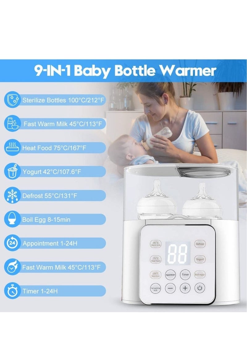 MIXDE Double Fast Baby Bottle Warmer Multi-Functional Baby Bottle Steam Sterilizer Dryer Machine Baby Milk Warmer  - Image 2