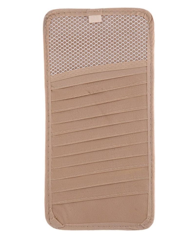 Generic Case-CD Organizer, Card holder, licenses, Visa, etc., multifunctional organizer in the car-attached to the car sunshade, one piece beige color-from Rana store  - Image 4
