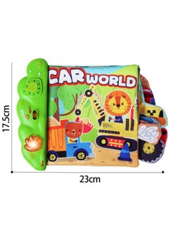 Generic 2024 Hot Sale Baby Early Education Marine Animal Soft Cloth Book Toy Sound And Light Music Soft Cloth Book Sensory Toy-Color:BLR 004186 (red)  - Image 4