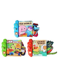 Generic 2024 Hot Sale Baby Early Education Marine Animal Soft Cloth Book Toy Sound And Light Music Soft Cloth Book Sensory Toy-Color:BLR 004186 (red)  - Image 2