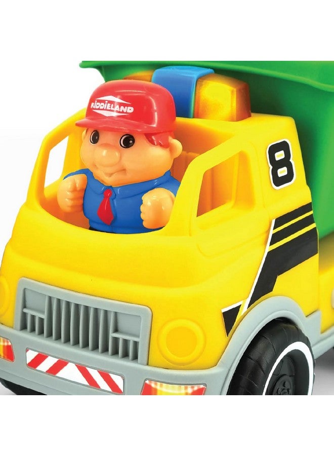 Kiddieland: Light & Sound: Dump Truck - Motorized Construction Toy Vehicle, Auto Stops, Driver Figure, Engine Rev & Horn, Kids & Toddlers Age 1 yr+ - Image 5