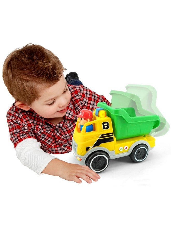 Kiddieland: Light & Sound: Dump Truck - Motorized Construction Toy Vehicle, Auto Stops, Driver Figure, Engine Rev & Horn, Kids & Toddlers Age 1 yr+ - Image 3
