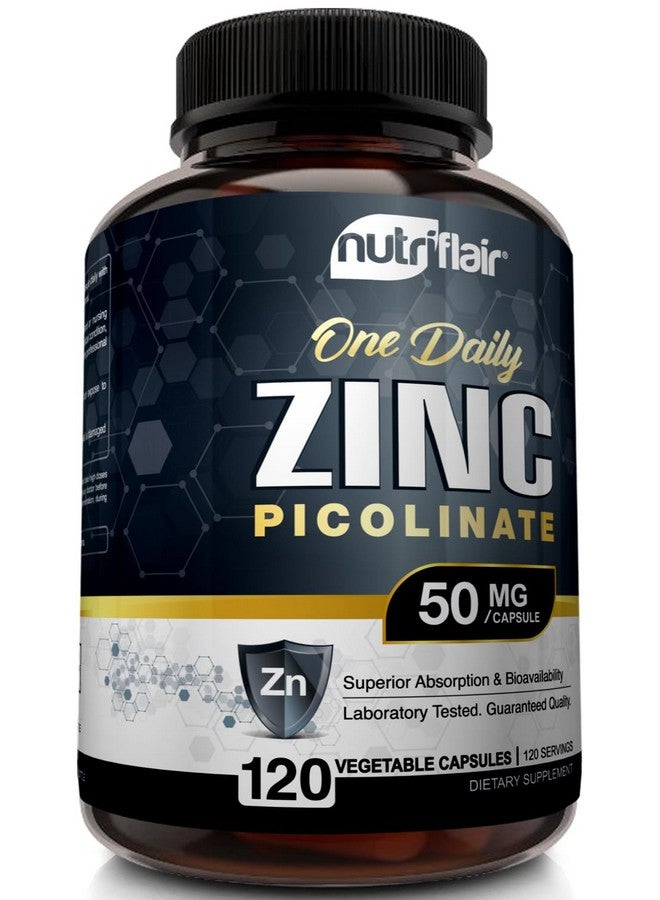 NutriFlair Zinc Picolinate 50mg, 120 Capsules - Maximum Absorption Zinc Supplement Pills - Immune System Booster, Immunity Defense, Powerful Non-GMO Antioxidant - Compare to gluconate, Citrate, Oxide - Image 5