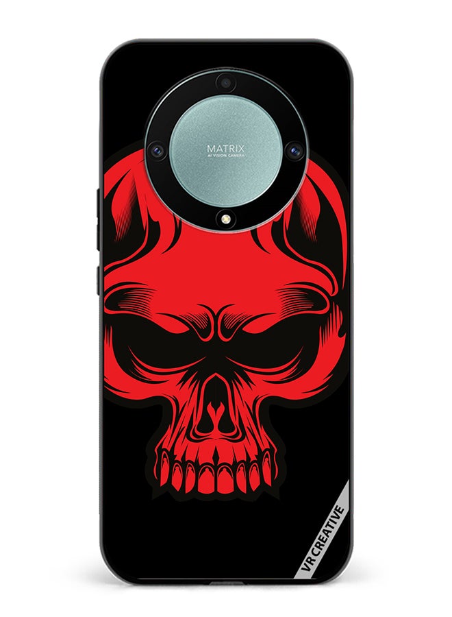 Protective Case Cover For Honor X9b Skull Illustration Design Multicolour