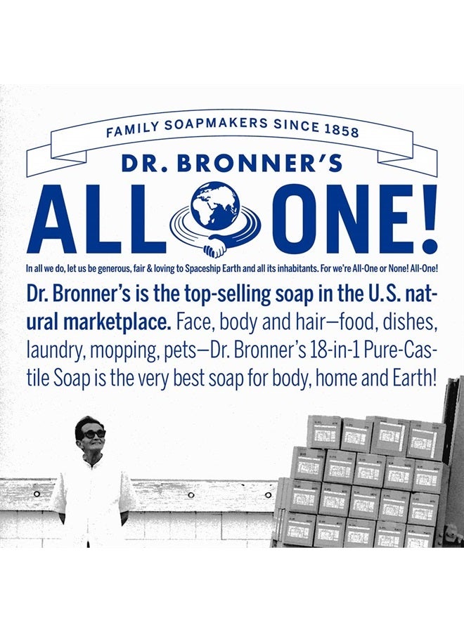 Dr. Bronner's Pure-Castile Liquid Soap (Peppermint, 64 ounce) - Made with Organic Oils, 18-in-1 Uses: Face, Body, Hair, Laundry, Pets and Dishes, Concentrated, Vegan, Non-GMO - Image 5