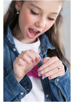 Miss NELLA MISS NELLA SWEET LITTLE PACK, Nail Polish Set-Easy Pell off And Water Based Formula, 3 Colors of Nail Glitter set- Cheeky Bunny, Pink A Boo & Little Poppet, Perfect Kids Nail Polish  - Image 5