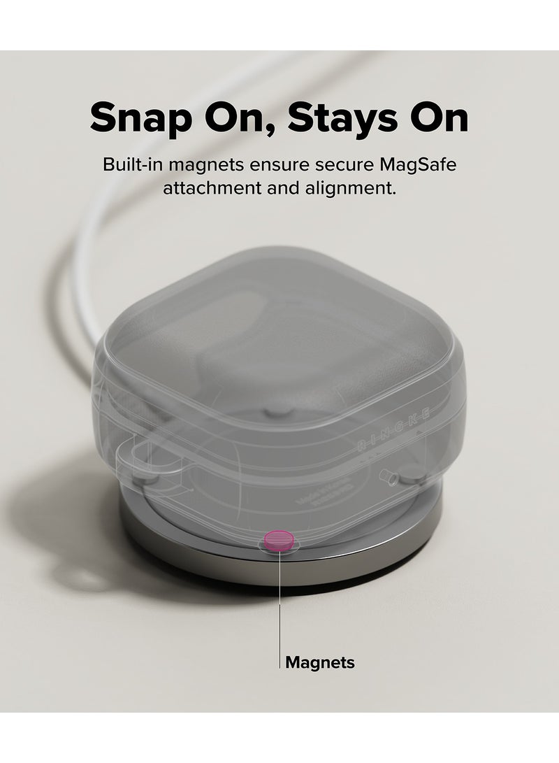 رينجك غطاء واقي مغناطيسي أونيكس متوافق مع Galaxy Buds 4 Pro / 4، غطاء TPU مضاد للصدمات مع حلقة مفاتيح - - Image 4